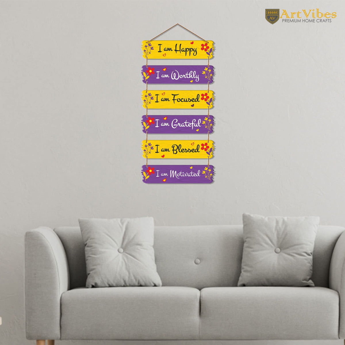 Artvibes Motivational Quotes Decorative MDF Wooden Wall Art for Home | Quotes Decor Item | Motivational Wall Decor | Wall Poster | Graphic Art | Gift Items | Office Wall Decoration Items (WH_7403N)
