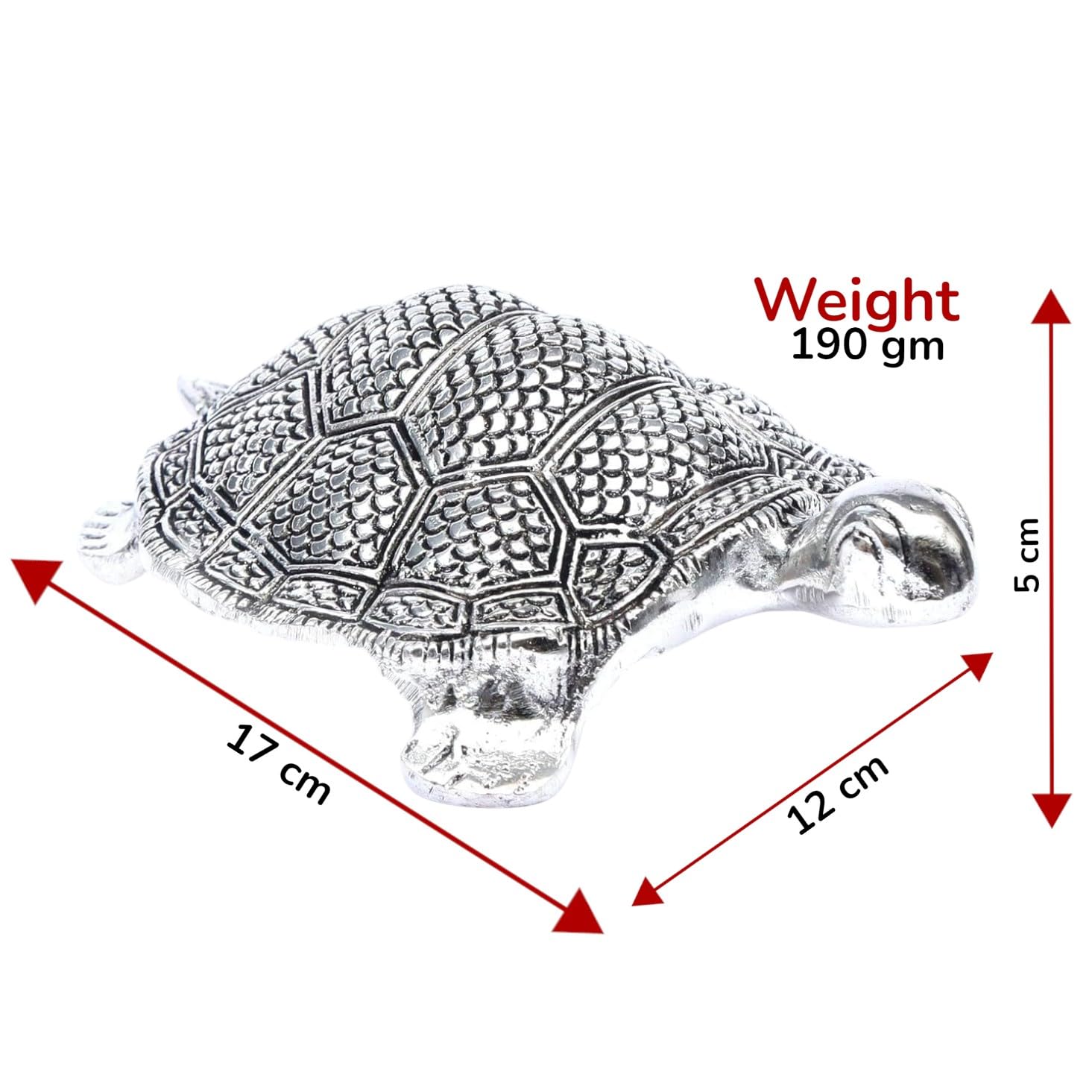 KridayKraft Metal Turtle (Tortoise for Vastu Feng Sui) kachua Yantra for Good Luck, Gift for Career and Luck Home Decoration