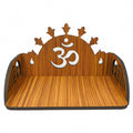 HOMEWEY DECOR Wooden Home Temple Handcrafted Support Heavy Idols Luxurious Finish Pooja Mandir for Home & Office Wall Mount for Room (Design8)