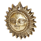 ARTVARKO Brass Sun Brass Wall Hanging for Vastu Home Entrance Door Decoration