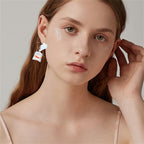MALOYANVE Goldfish Water Bag Shaped Earrings for Women Charm Funny Handmade Resin 3D Lifelike Animal Dangle Earrings Jewelry Gifts, Resin, No Gemstone