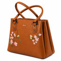 Siza Women Handbag for Office Use, Tote Bag for Women, Stylish Marron Shoulder Bag with Zipper, Multi Compartment Daily Use & Travel Handbag