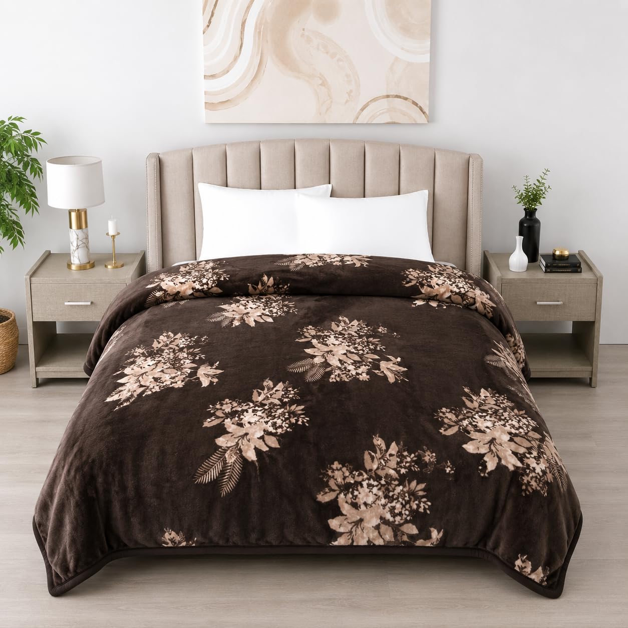 Gullivar Premium Ultra Soft Flannel Printed Single Blanket 220x160 cm Kafalo