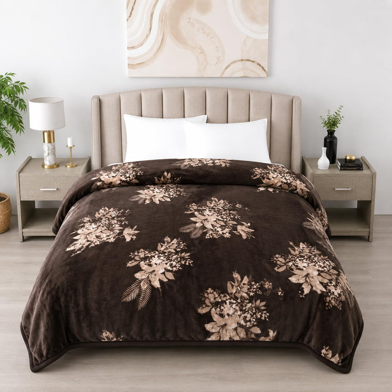 Gullivar Ultra Soft Flannel Printed Double Blanket 220x240 cm Kafalo