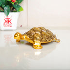 Prince Home Decor & Gifts Tortoise Big Antique Gold Plated in Metal
