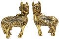 Prince Home Decor & Gifts Metal Kamdhenu nandani cow south indian cow Statue Good Luck Holy Cow With Calf Statue/metal Cow With Calf for home decor/ Spiritual Showpiece Figurine Sculpture Vastu Decorative Handmade Home Office Showpiece Gifts