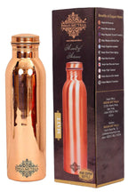 INDIAN ART VILLA Copper Water Bottle for Travel Essential, Joint-free Leak Proof Bottle, Copper Drinkware - 900 ml