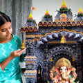 Shree Space SM1 MAKHAR Decoration | DIY Paper 3D Temple Decorations | for All Festivals | eco-Friendly | Ganesh Jayanti | Ganesh Puja | Maghi Ganeshotsav |