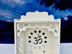 kveer Wood,Wooden Temple for Office,Home,Shop,etc, White(SIZE-30x20x15CM) Folding (40CM)