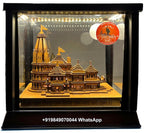 Awadh Ram Mandir Ayodhya 3D Wood Temple Model For Home/Office/Shop And Home Decoration Ayodhya Temple Model (23X16X21 Cm), Wooden