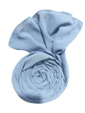 Premium Georgette Hijab for Women - 2 Meter Long Stylish | Stole | Lightweight Breathable Daily & Occasion Wear | Single Piece & Pack Of 3 Multicolor (1, Lavender Blue)