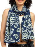KE KANHA EXPORTS Cotton Scarf with Tassels|Bandhani Print Scarf for Women Stylish|Stole for Women|Breathable Boho Beach Summer Wrap|Multicolor Scarf|Easily Fits 180 * 50 CM