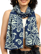 KE KANHA EXPORTS Cotton Scarf with Tassels|Bandhani Print Scarf for Women Stylish|Stole for Women|Breathable Boho Beach Summer Wrap|Multicolor Scarf|Easily Fits 180 * 50 CM