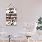 Artvibes Religious Indian Modern Art Wooden Wall Hanger for Home Decor | Graphic Artwork | Decoration Wall Hanging Items | Wall Sculpture | Wall Poster | Aesthetic Wall Art | Gift Items (WH_9454N)