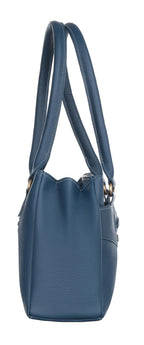 Fostelo Women's Maria Satchel Tote Handbag for Women | Ladies Purse | Stylish Shoulder Bag | Gift For Women | Blue