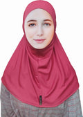MINI XL HIJAB JERSEY WOMEN'S COLLECTION: Embrace Modesty with Fashion and Confidence COL Maroon Pink