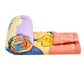 FRESH FROM LOOM All Season Collection Single Bed Kids Bed Blanket | Cartoon Printed Dohar for Kids Boy & Girls | Glace Cotton Soft Children Comforters | All Season (60x90 Inch) | Gud Night Multi Color Kafalo