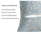 RD TREND Velvet Cushion Covers, 60 x 60 cm/24 x 24 inches,Pack of 2,250 TC, Back Zipper (Grey)