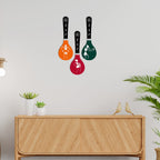 Artvibes Dancing Peoples Traditional Warli Folk Art Wooden Wall Hanger For Home | Living Room | Handcrafted Art | Wall Poster | Aesthetic Wooden Decor | Art Print | Unique Gift (WH_5007N), Set of 3