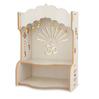 HOMEWEY DECOR Wooden Home Temple Handcrafted Support Heavy Idols Luxurious Finish Pooja Mandir for Home and Office Wall Mount for Room (Design3)