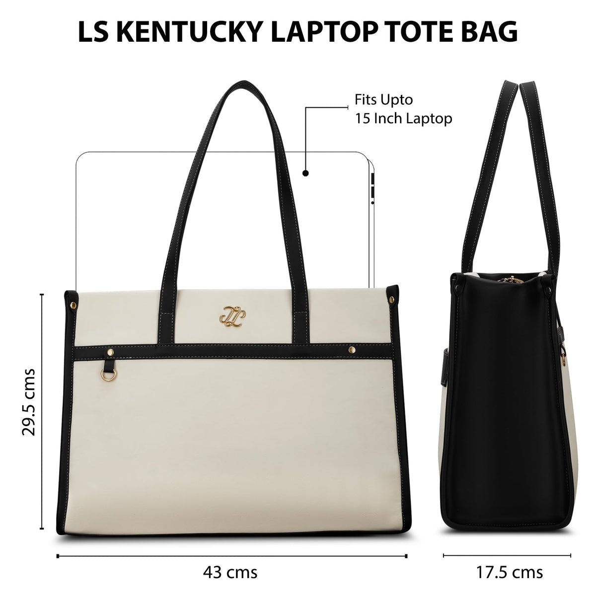 Lavie Signature Women's Kentucky Colourblock Tote Laptop Bag | Tote Laptop Bag for Work | Ladies Purse | Stylish Shoulder Bag | Gift for Women
