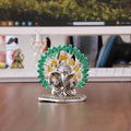 KridayKraft Elegant Mini Ganesh Murti – Divine Lord Ganesh Idol for Home & Office Décor, Intricately Designed Pooja Statue & Spiritual Showpiece for Living Room, Bedroom, Temple (Silver)