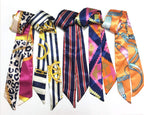 kcctoo 2/6/10Pack Scarf Bags for Women Handbag Scarfs Band Hair Neck Scarves Fashion Gifts, Blue Multi Color - 10pcs, 4*100cm