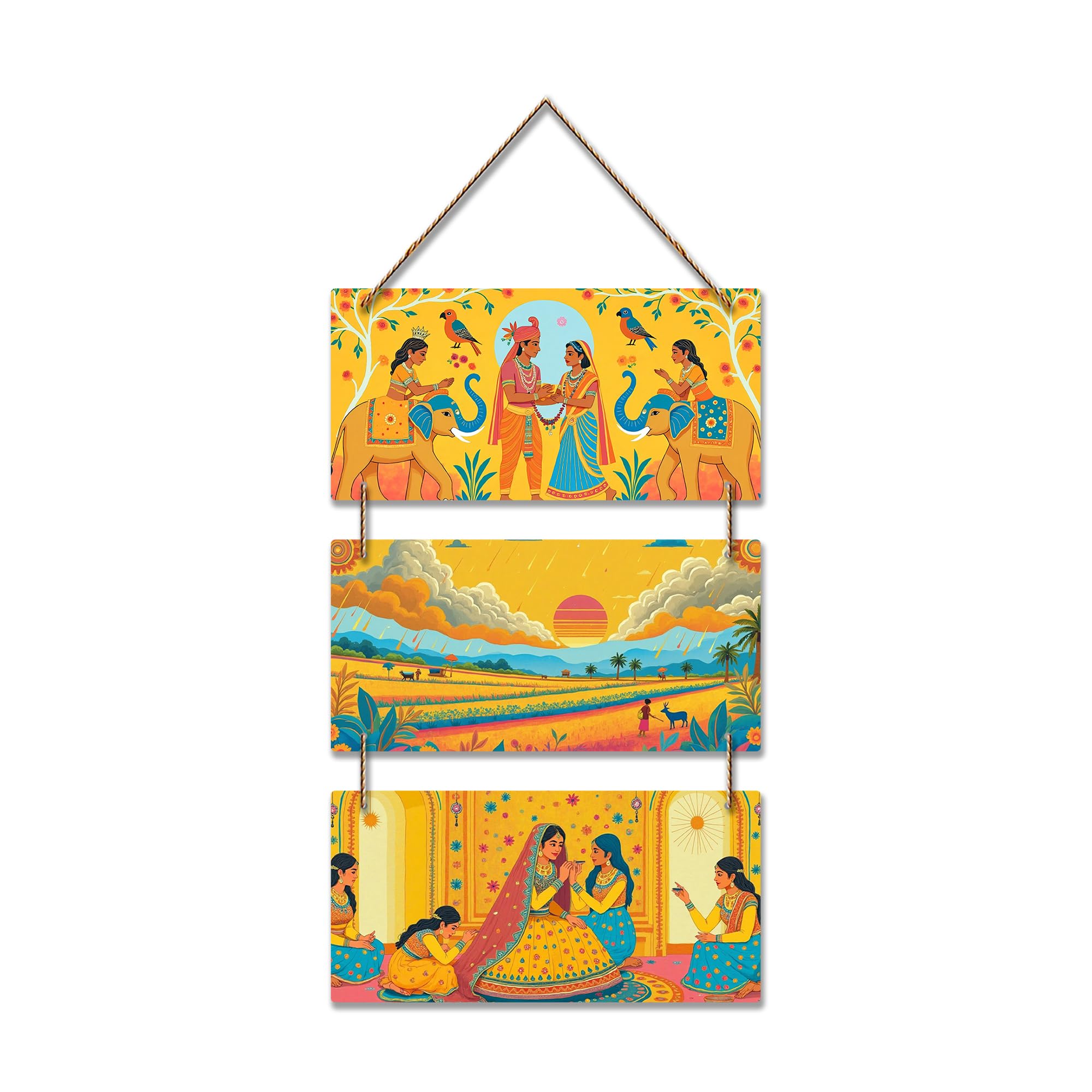 Artvibes Royal Couple Decorative MDF Wooden Wall Art for Home | Wood Decorative Items | Modern Decoration | Festive Decor | Art Print | Wall Illustrations | Paintings For Wall | Ideal Gifts (WH_9418N)
