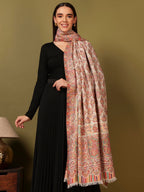 Pashmoda Women Gulraiz Kaani Wool Blend Kashmiri Shawl (Size: 40x80in, 101x203cm) RSS43