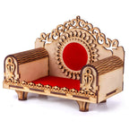kriyanta Wooden Small Temple for Home Puja Mandir Wall Hanging and Table Top Home Mandir Temple Home Decor Beautiful Wooden Temple. (24 Hindolo WR 1628)
