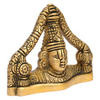 ARTVARKO Pure Brass Lord Venkateswara Statue Tirupati Balaji Idol for Home Office Temple Pooja Gift Spiritual (9x2.5x7 cm)