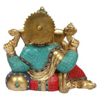 ARTVARKO™ Brass Ganesha Ganesh Big Statue for Home Entrance Decor Ganpati Idol Murti Marriage Gift Good Luck Success Diwali Puja (11x6x9.5 Inch)