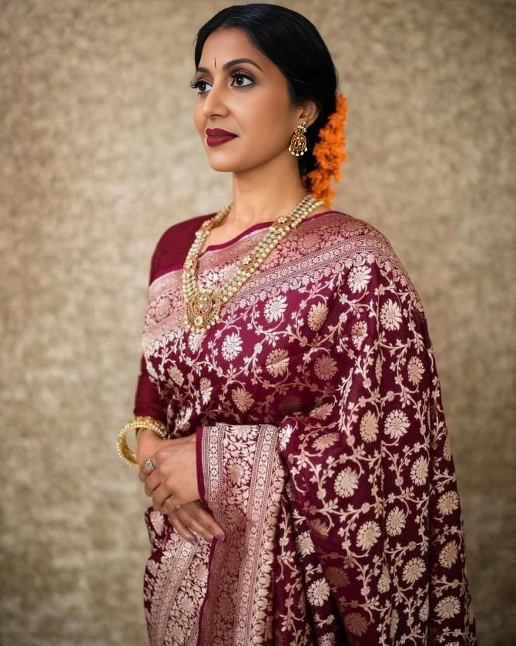 saree (MAROON)