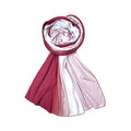 FAHABO Scarf Woman Premium Self-Woven Jersey Scarves | Hijab Scarf | Headscarf | Neck Scarf | Stoles | Wraps (Shades of Maroon)