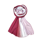 FAHABO Scarf Woman Premium Self-Woven Jersey Scarves | Hijab Scarf | Headscarf | Neck Scarf | Stoles | Wraps (Shades of Maroon)