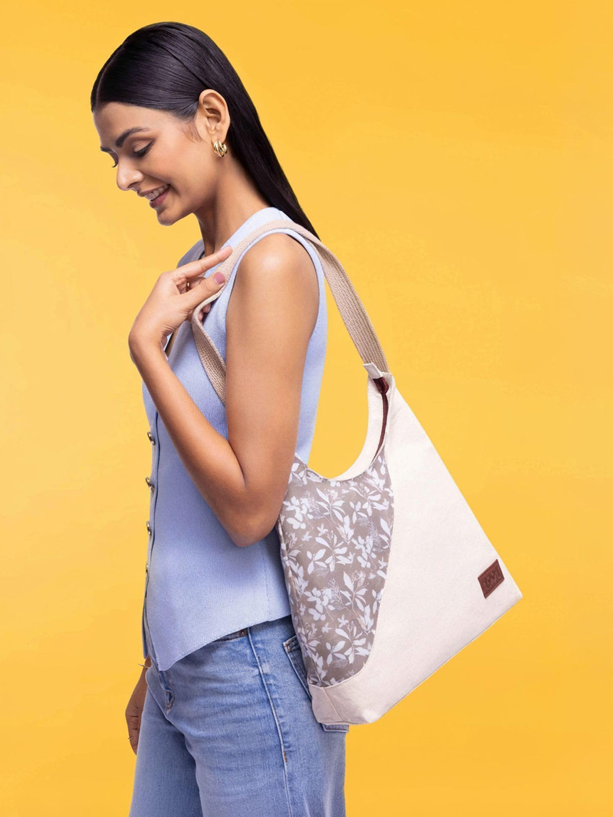 ZOUK Women Regular Tote Bag with Zip Closure Spacious Compartment Vegan Leather Shoulder Handbag for Daily Use Office Travel Casual Shopping Lightweight Stylish Tote Bag for Women | Coorg Husk
