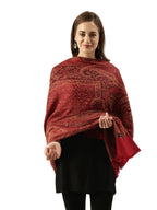 Pashmoda Women Shahnaz Antique Jamawar Shawl (Size: 101 X 203 CM)