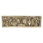 ARTVARKO Pure Brass Tirupati Balaji Shankh Chakra Namah Garuda and Hanuman Door/Wall Hanging for Home,Office,Temple, Room Entrance 9.5 Inch.