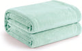 Cotton Bolls Textiles Cozy Plush AC Blanket for Double Bed, Lightweight All Season Blanket, Ultra Soft Blanket for AC Room, Mild Winter, Can Be Used as Bedsheet in Winter, 90x90 Inches, Green Kafalo