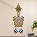 Artvibes Artistic Turtle Wall Hanging for Home Entrance | Nazar Battu MDF Decorative Wall Decor | Vastu Inspired Art for Living Room | Balcony | Office & Hallway | Lucky Charm Gift Item (WH_8543N)
