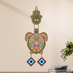 Artvibes Artistic Turtle Wall Hanging for Home Entrance | Nazar Battu MDF Decorative Wall Decor | Vastu Inspired Art for Living Room | Balcony | Office & Hallway | Lucky Charm Gift Item (WH_8543N)