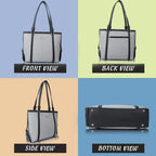Lookout Fashion Luxe Tote Handbag (fit 15.6 inch laptop) (White)