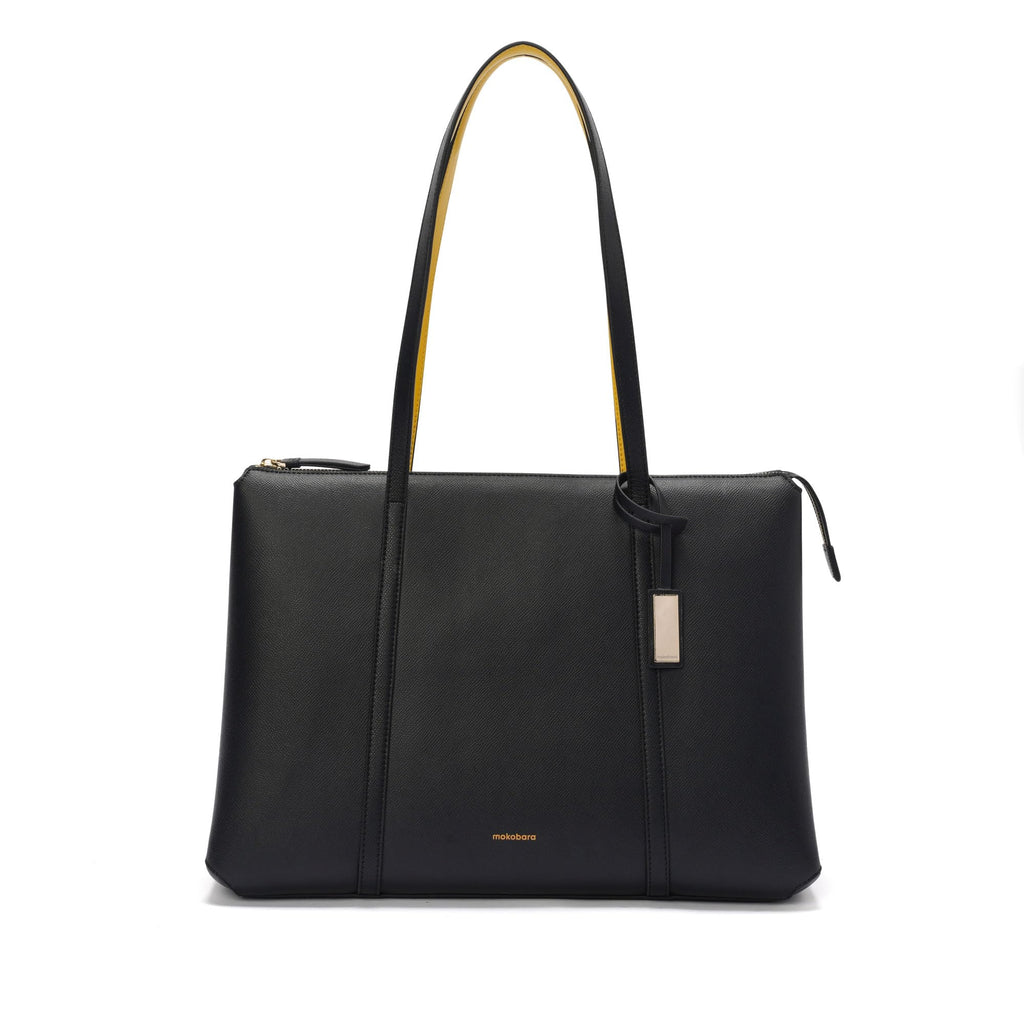 MOKOBARA Easy Going Tote 17L Laptop Bag 14 Inch Office Travel Handbag Black