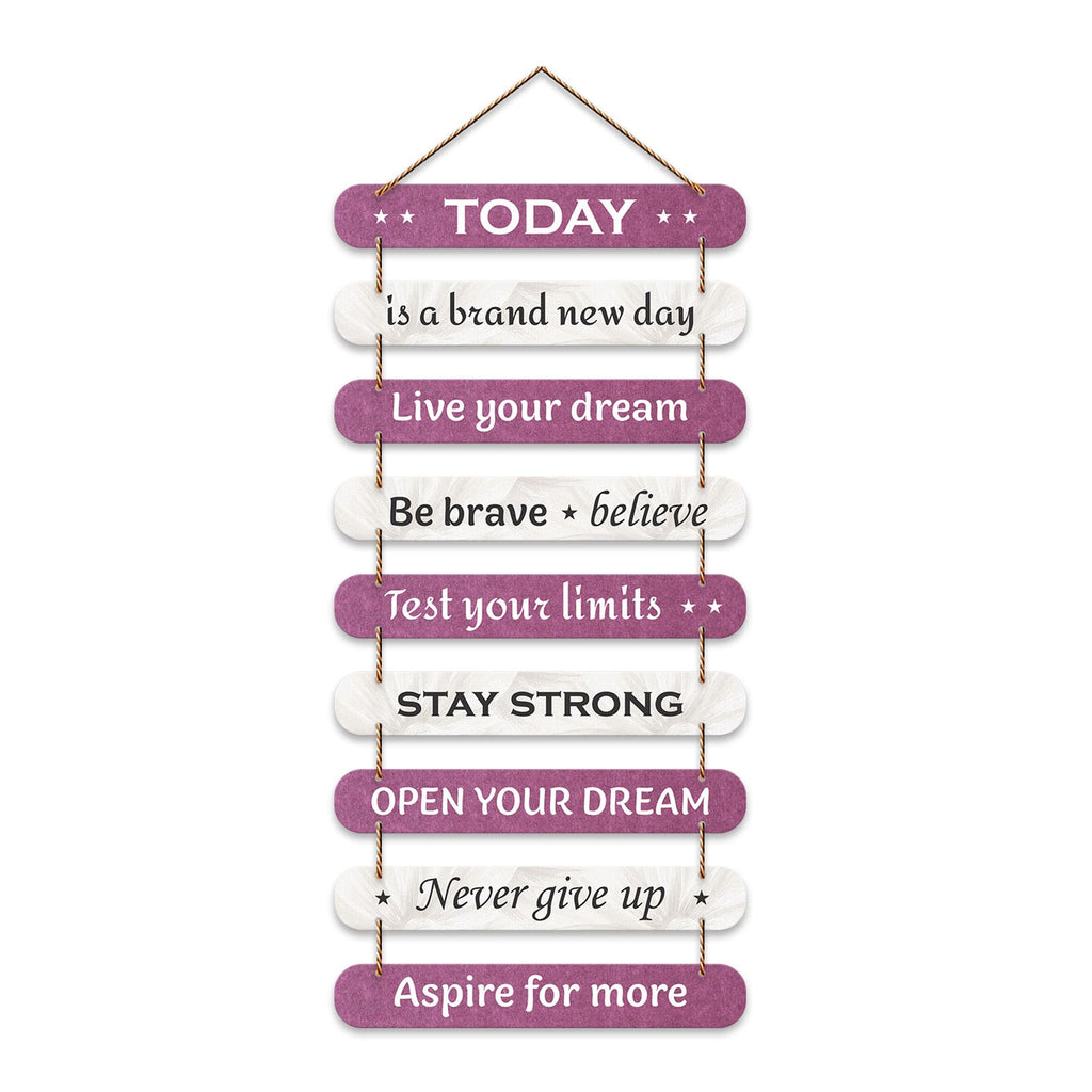 Artvibes Positive Quote Decorative Wall Hanging Wooden Art | Quotes Decor Item | Wall Poster | Mdf Wall Decoration for Office | Wall Art Print | Inspirational Quotes | Gift Items (WH_9309N)