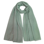 Lina & Lily Solid Shimmer Sparkle Glitters Sheer Maxi Shawl Head Scarf Hijab (#11 DUSTY MINT)
