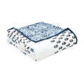 BLOCKS OF INDIA 100% Cotton Dohar King Size Reversible Hand Block Printed Malmal Summer Dohar/Blanket (Color 48) Kafalo