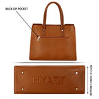 RICHSIGN LEATHER ACCESSORIES Full-Grain Natural Cro Leather Top-Handle satchel Tote Handbags & Shoulder Sling Bags For Women Office Branded Stylish Latest Size- L-13 X H-10 x W- 5 Inch
