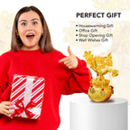 Ekhasa Nostrae Feng Shui DIY Citrine Crystals Golden Tree of Life Showpiece for Fortune Money Good Luck Wealth Prosperity & Success | Fengshui Charms Gemstone Vastu Items Table Piece for Office