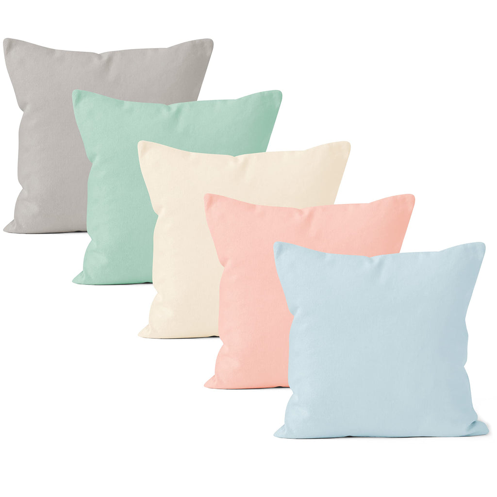 Encasa XO Cushion Covers, No Inserts, Cotton Throw Pillow Cases