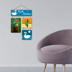Artvibes Think Positive Designer Wall Hanging Wooden Art | Quotes Decor Item | Wall Poster | Office Decor | Inspirational Quotes Wall Art | Mdf Wall Decoration | Unique Gift Items (WH_6515N)